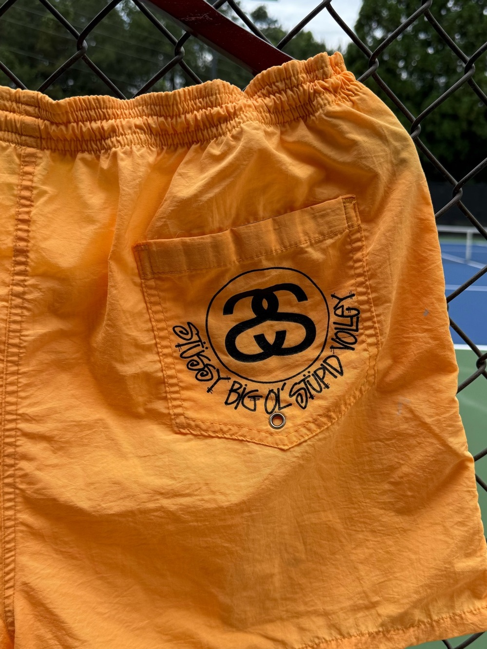 Rare Vintage 90s OG Stussy Surf Short “Stussy Big ole stupid Volley” Surf wear - Picture 5 of 5